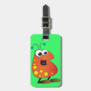 Cute Cartoon Alien Luggage Tag