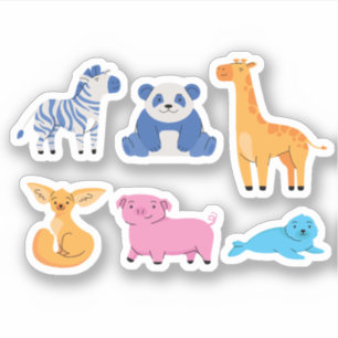 Cute Cartoon Animal Illustrations - Adorable