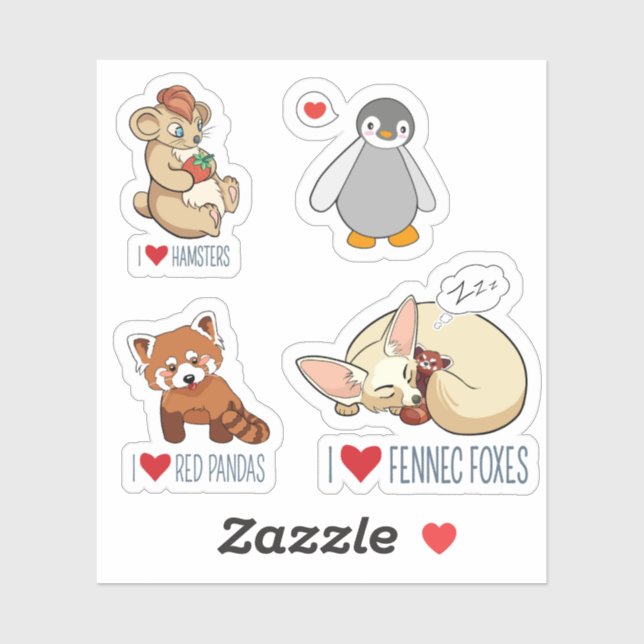 Cute Cartoon Animals (Sheet)