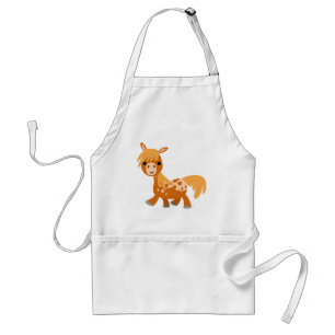 Cute Cartoon Appaloosa Pony Apron