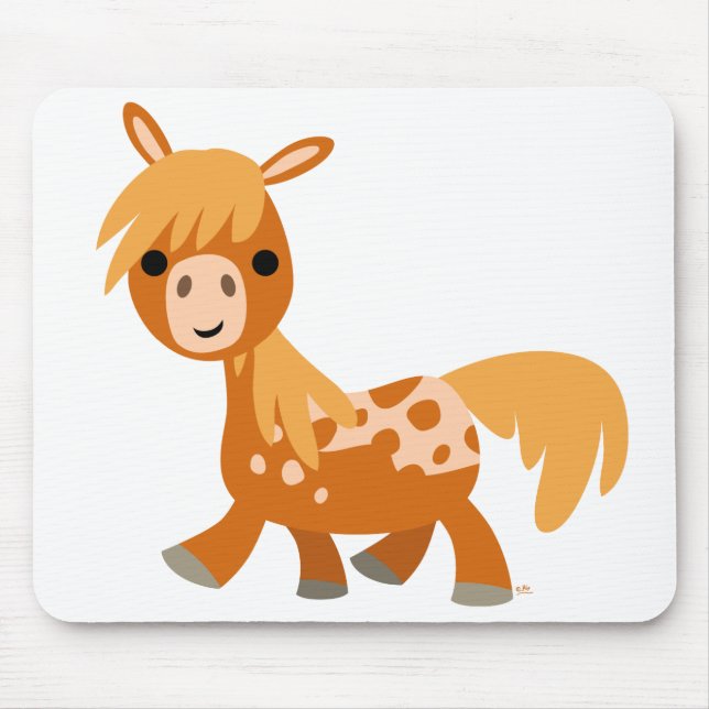 Cute Cartoon Appaloosa Pony mousepad (Front)