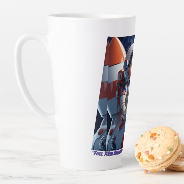 “Cute Cartoon Astronaut Rocket  Kids Space Mug (In Situ)