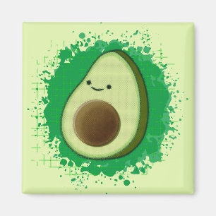 Cute Cartoon Avocado Magnet