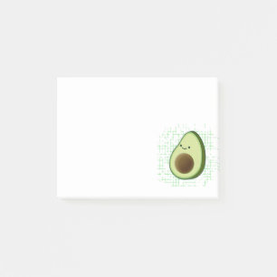 Cute Cartoon Avocado On Distressed Background Post-it Notes