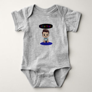 Cute Cartoon Baby Boy Bodysuit   Soft Cotton Baby 