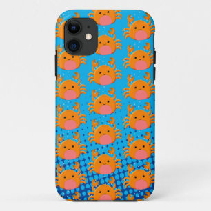 Cute Cartoon Baby Crab Blue Ocean iPhone 11 Case