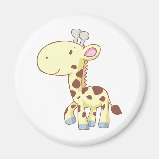 Cute Cartoon Baby Giraffe Shirts Magnet (Front)