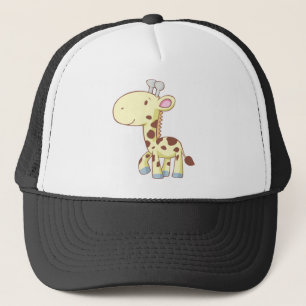 Cute Cartoon Baby Giraffe Shirts Trucker Hat
