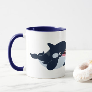 Cute Cartoon Baby Orca Coffee Mug