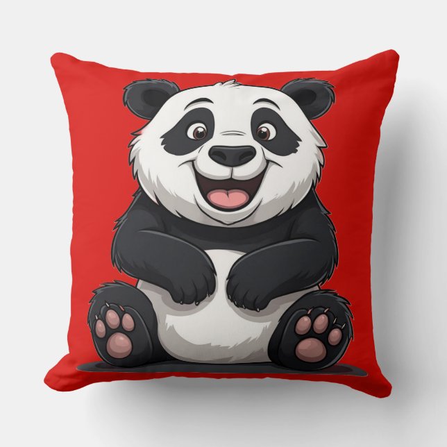Cute Cartoon Baby Panda Cushion (Front)