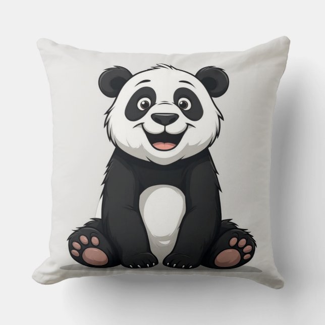 Cute Cartoon Baby Panda Cushion (Front)