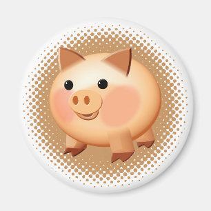 Cute Cartoon Baby Pig Magnet