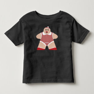 Cute Cartoon Baby with Pacifier Toddler T-Shirt