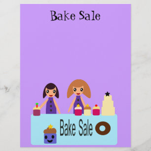 Cute cartoon Bake Sale Flyer