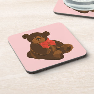 Cute cartoon bear coaster