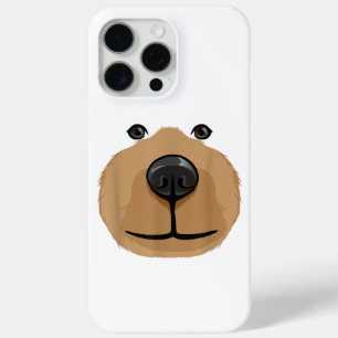 Cute Cartoon Bear Face Head Costume Party iPhone 15 Pro Max Case