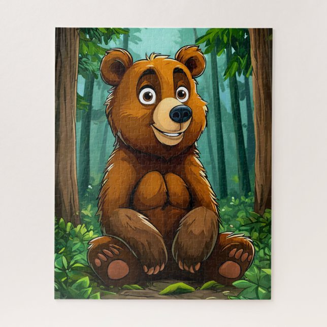 Cute Cartoon Bear Jigsaw Puzzle (Vertical)