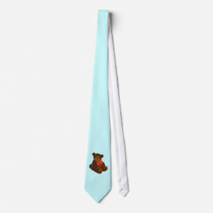 Cute cartoon bear tie