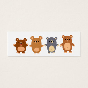 Cute cartoon Bears 1 bookmark (profile card)