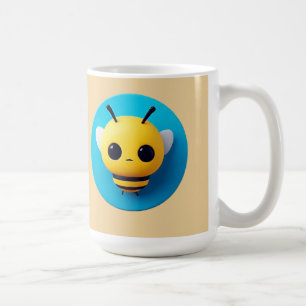 Cute Cartoon Bee Illustration Coffee Mug