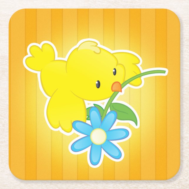cute cartoon bird coaster (Front)