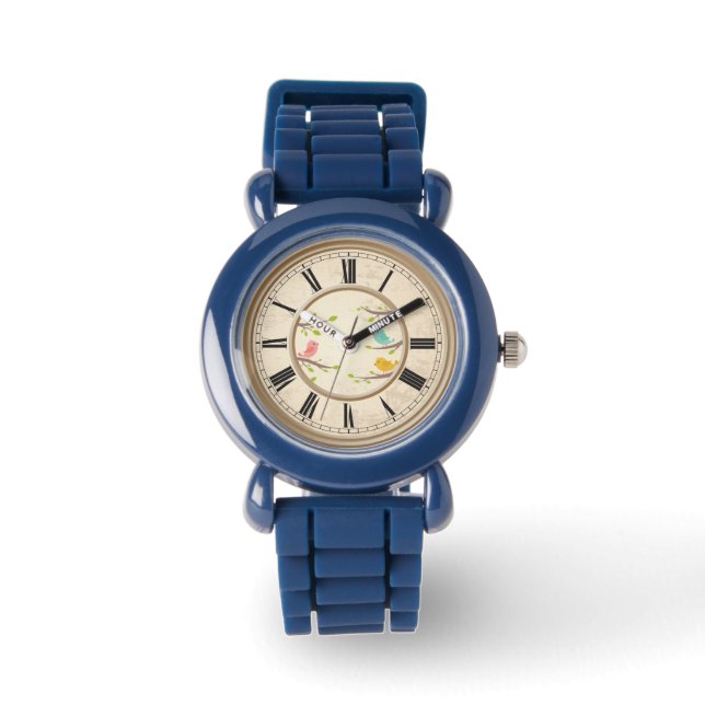 Cute Cartoon Birds Childrens Watch (Front)
