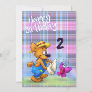 Cute Cartoon Birthday Card