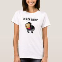 Cute Cartoon Black Sheep Drawing