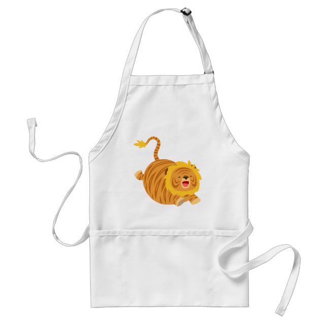 Cute Cartoon Bouncy Liger Cooking Apron (Front)