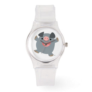 Cute Cartoon Bouncy Pig Watch