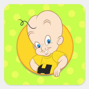 Cute cartoon boy sticker
