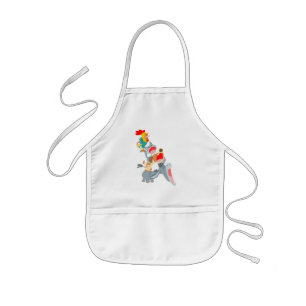 Cute Cartoon Bremen Town Musicians Kids Apron