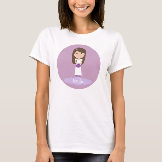 Cute cartoon Bride tee shirt (Front)