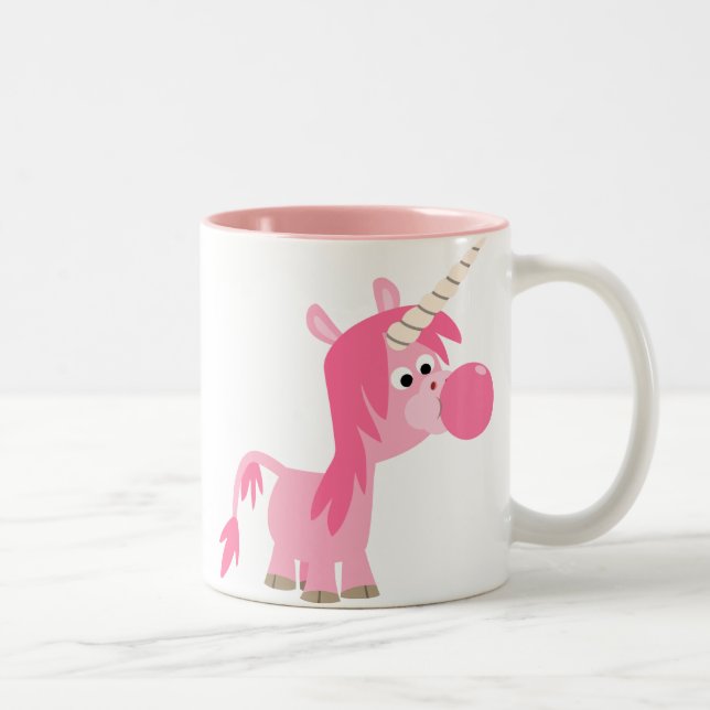 Cute Cartoon Bubble Gum Unicorn Mug (Right)