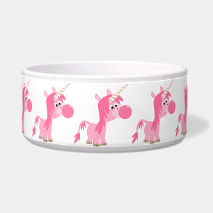 Cute Cartoon Bubble Gum Unicorn Pet Bowl