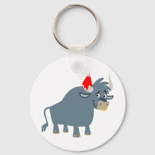 Cute Cartoon Bull keychain