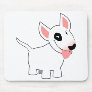 Cute Cartoon Bull Terrier Mousepad
