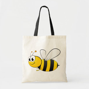 Cute Cartoon Bumble Bee Tote Bag