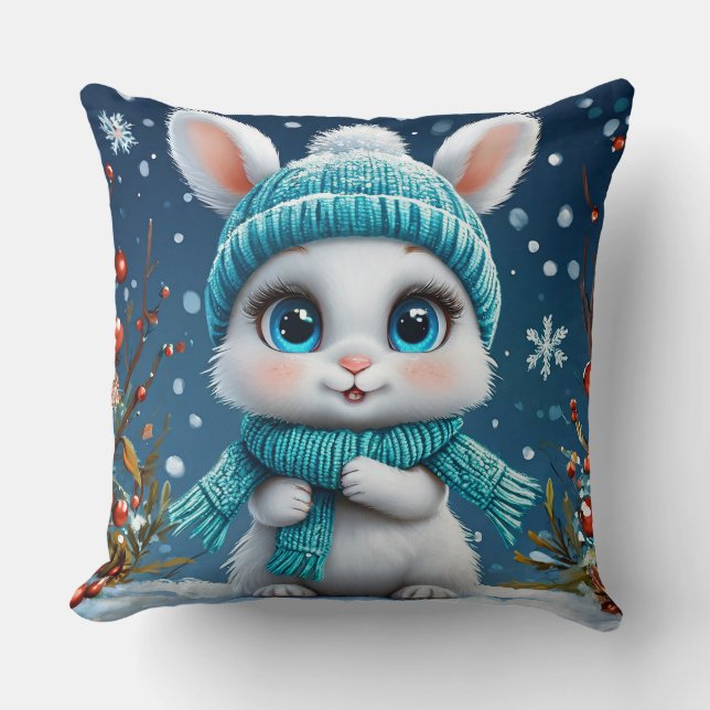Cute Cartoon Bunny Cushion (Front)