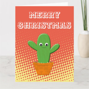 Cute Cartoon Cactus Card