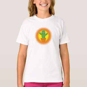 Cute Cartoon Cactus T-Shirt