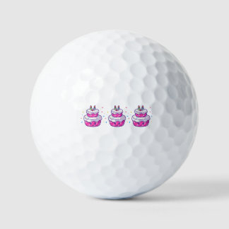 Cute Cartoon Cake Golf Balls