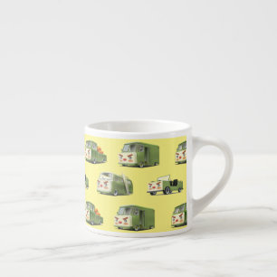 Cute Cartoon Cars Lineup Espresso Cup