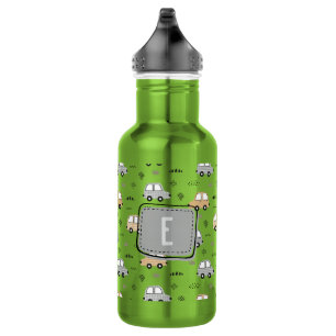 Cute Cartoon Cars Personalised Monogram 532 Ml Water Bottle