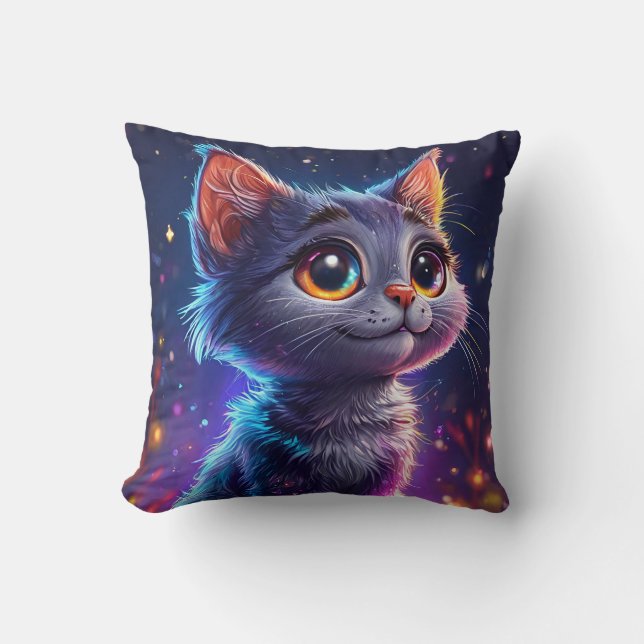 Cute cartoon cat cushion (Front)