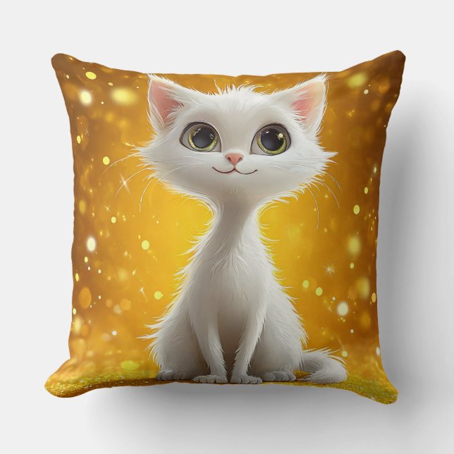Cute cartoon cat cushion (Front)
