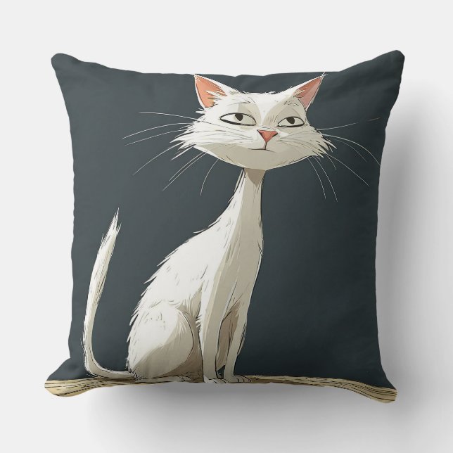 Cute cartoon cat cushion (Front)