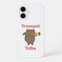 Cute Cartoon Cat Playing Trumpet Tribe Musical