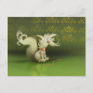 cute cartoon cat Postcard