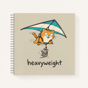 Cute Cartoon Cat Pun Design Notebook